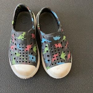 Dinosaur rubber slip on shoes